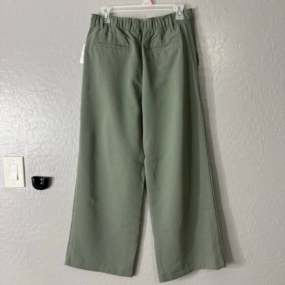 Gap Women’s Easy Crepe Trousers, Vintage Palm Green, 8 Petite 875732 - Picture 4 of 6